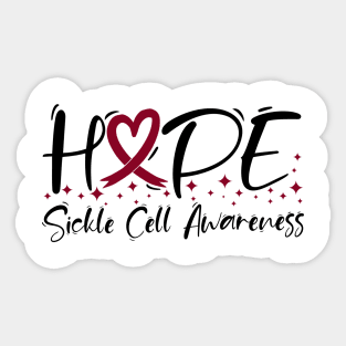 Hope Sickle Cell Awareness Sticker